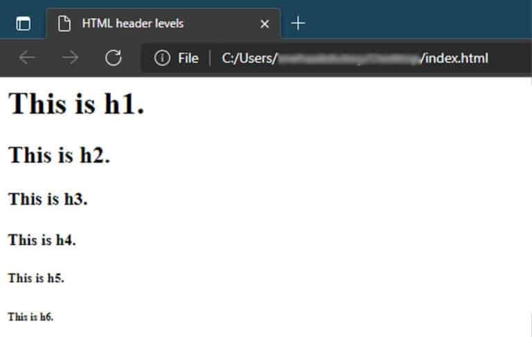 Headers and attribute in HTML with easy step by step guide - Text in HTML