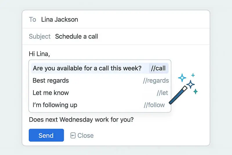 Magical AI keyboard snippet auto-completion - webscocktail.com